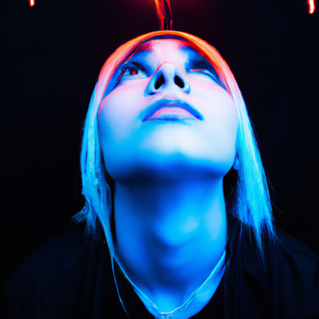 Sesión de retrato en fondo blanco (imagen generada)